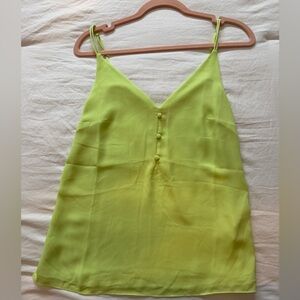 Lilly Pulitzer blouse top XS lime green yellow tank